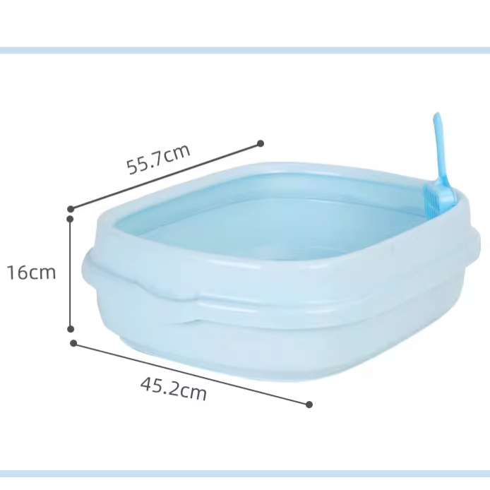 ▶限宅配◀【日本IRIS】單層開放式貓砂盆NE-490小款/NE-550大款-細節圖6