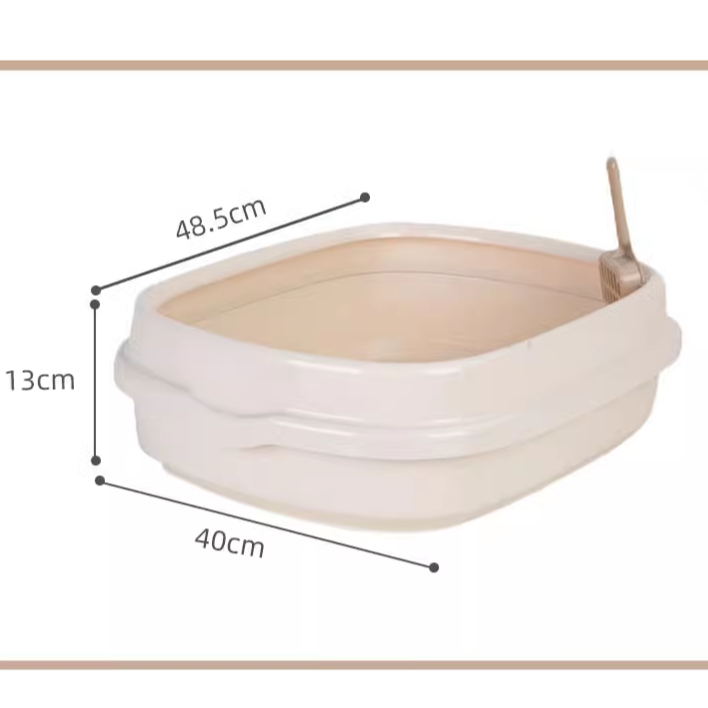 ▶限宅配◀【日本IRIS】單層開放式貓砂盆NE-490小款/NE-550大款-細節圖7