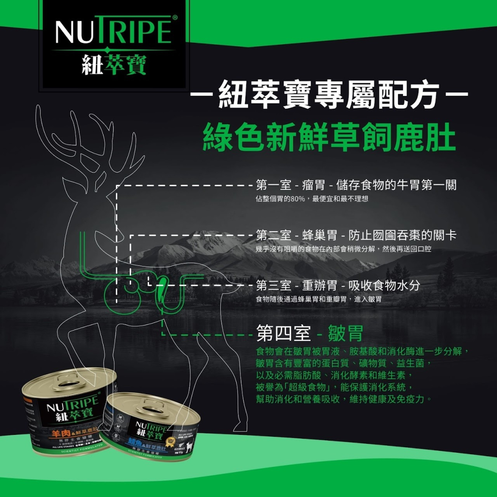 #現貨特價#《紐萃寶NUTRIPE》主食貓罐95g-牛肉&鮮草鹿肚95g-細節圖4