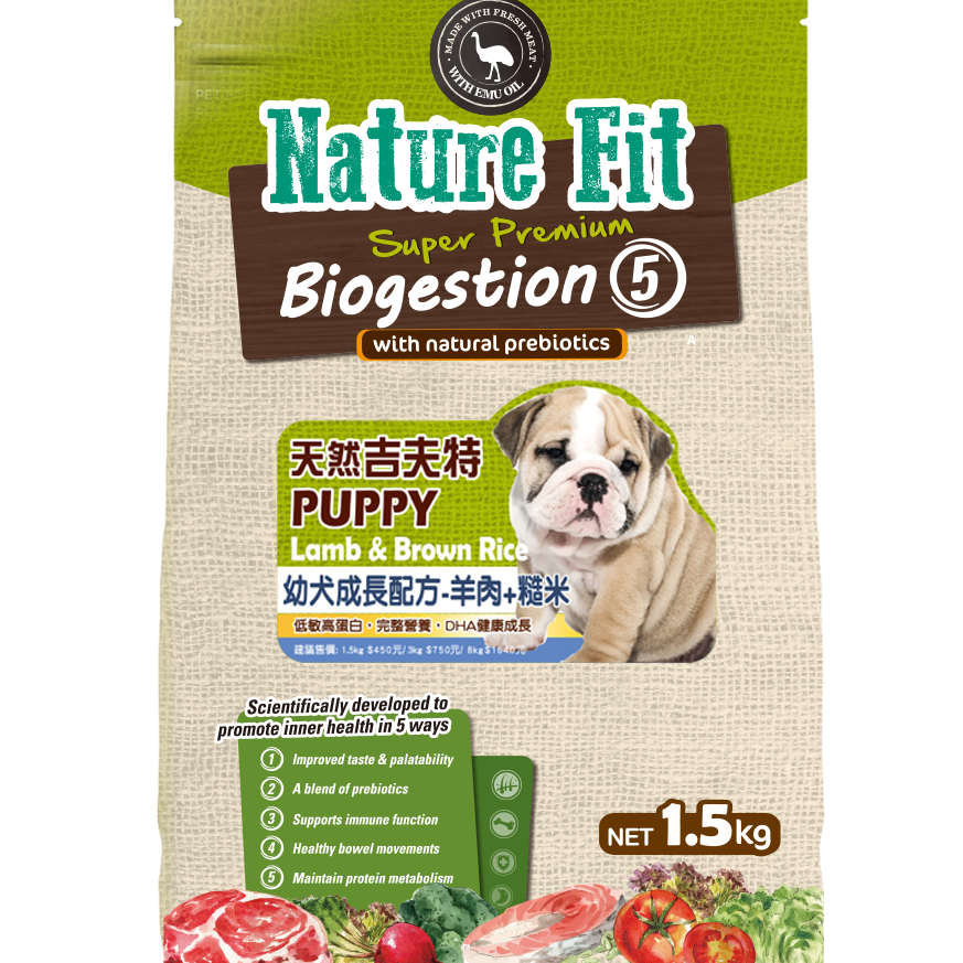 #短效特價#【NATURE FIT】幼犬/成犬狗糧-1.5KG&3KG-細節圖2
