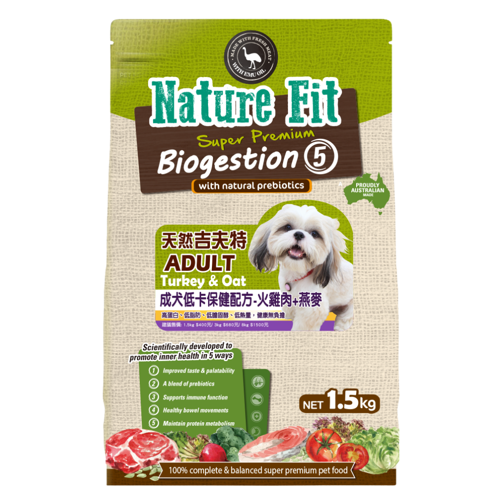 #短效特價#【NATURE FIT吉夫特】幼犬/成犬狗糧-1.5KG&3KG-細節圖2