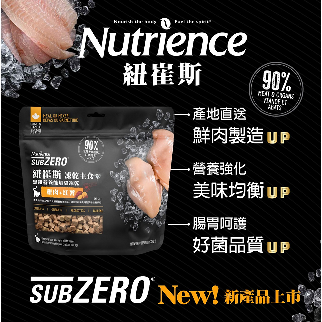 #短效特價#加拿大《紐崔斯Nutrience》黑鑽營養能量貓狗凍乾生食餐-113G-細節圖3