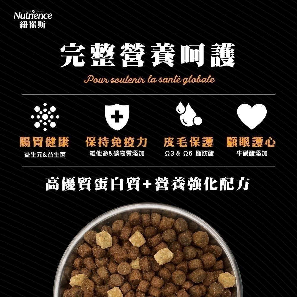 #短效特價#加拿大《紐崔斯Nutrience》頂級黑鑽無榖貓+凍乾糧多款1.8/2.27/4.5/5kg-細節圖6