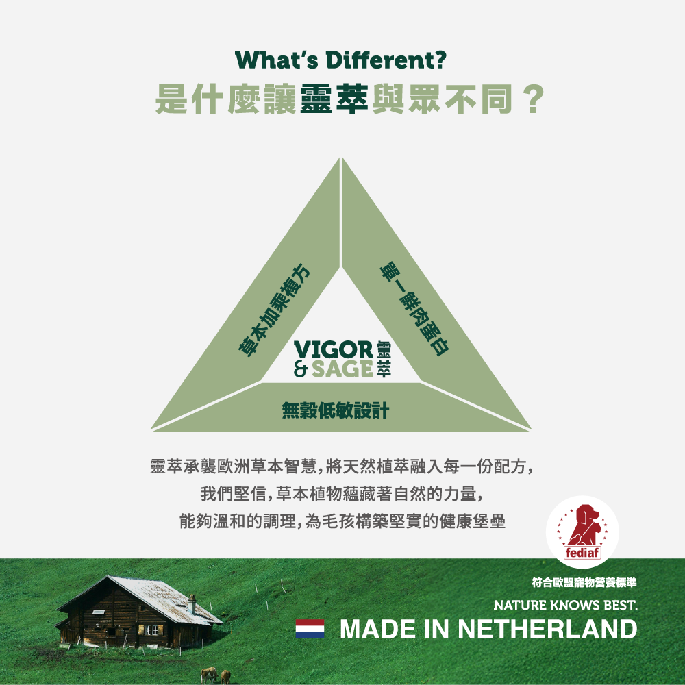 ★現貨特價★靈萃 Vigor & Sage-幼犬枸杞滋養草本無穀糧 2KG-細節圖4