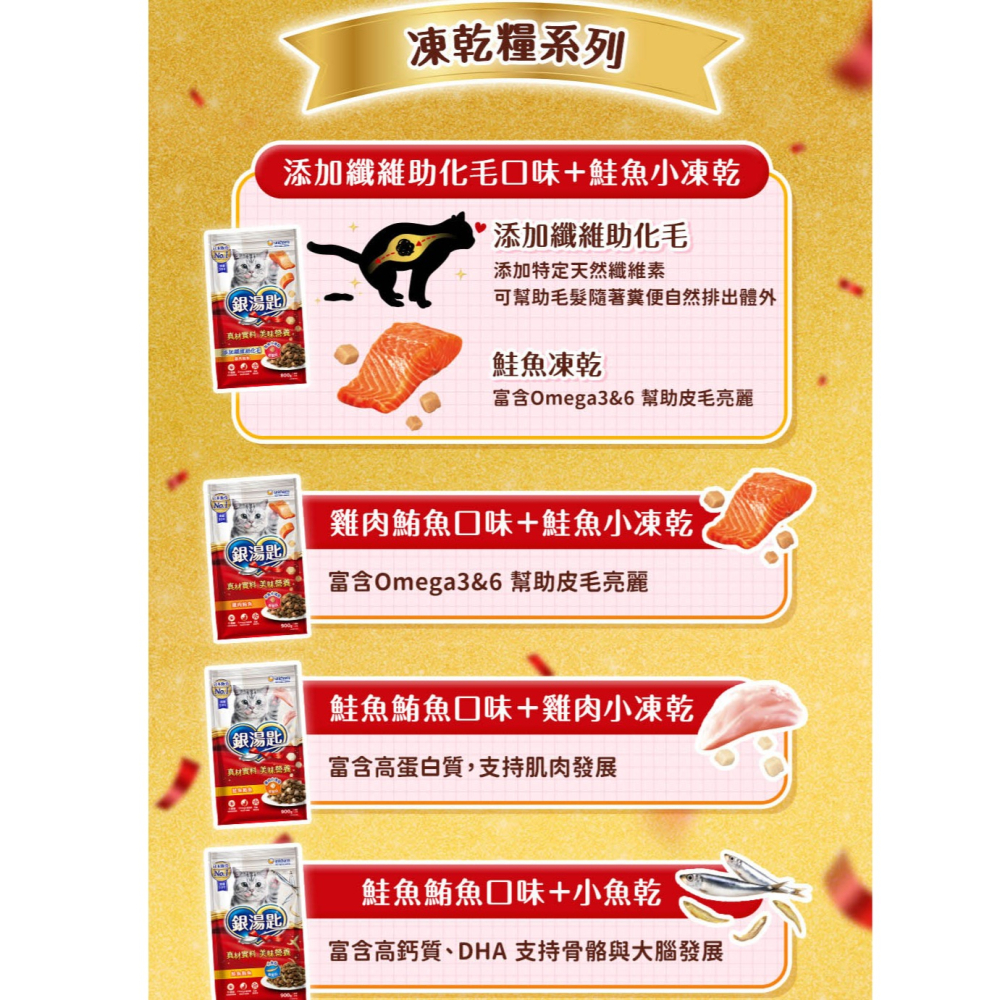 #新品特價#【Unicharm 嬌聯】銀湯匙貓凍乾糧系列800G~900G-細節圖5