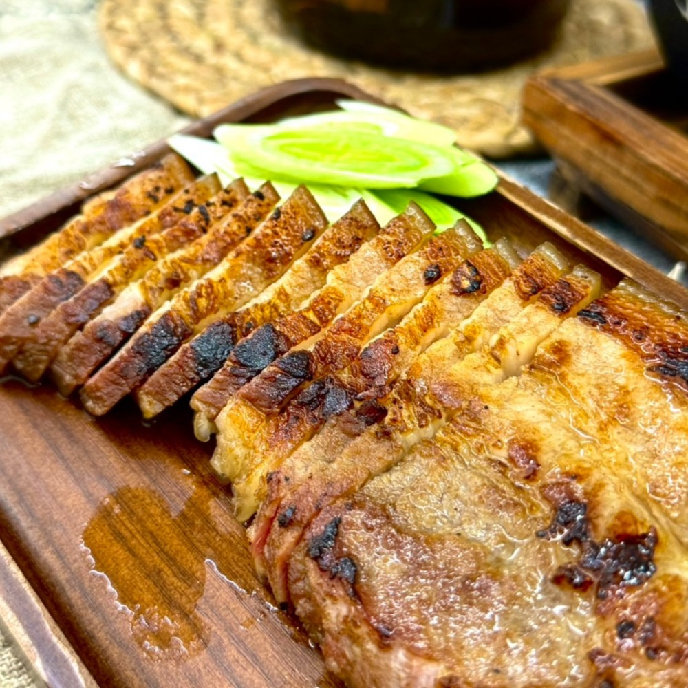 【哲野家】高粱蒜香鹹豬肉 客家鹹豬肉 溫體豬肉 燒烤 山產類 餐廳 燒烤店 露營 下酒菜 225克±10% 下飯菜-細節圖5