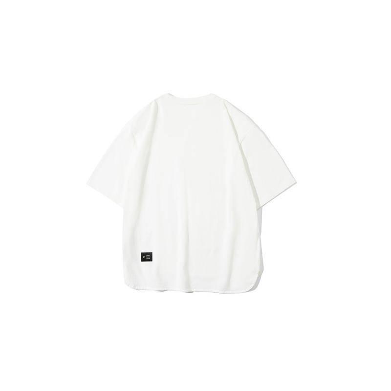 日系重磅素T 高磅數 寬鬆下擺 圓弧下擺 日系街頭 落肩 彈性 穿搭 素面 五分袖 男女適宜-細節圖5