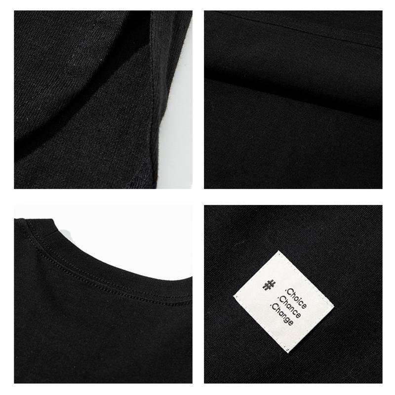 日系重磅素T 高磅數 寬鬆下擺 圓弧下擺 日系街頭 落肩 彈性 穿搭 素面 五分袖 男女適宜-細節圖6