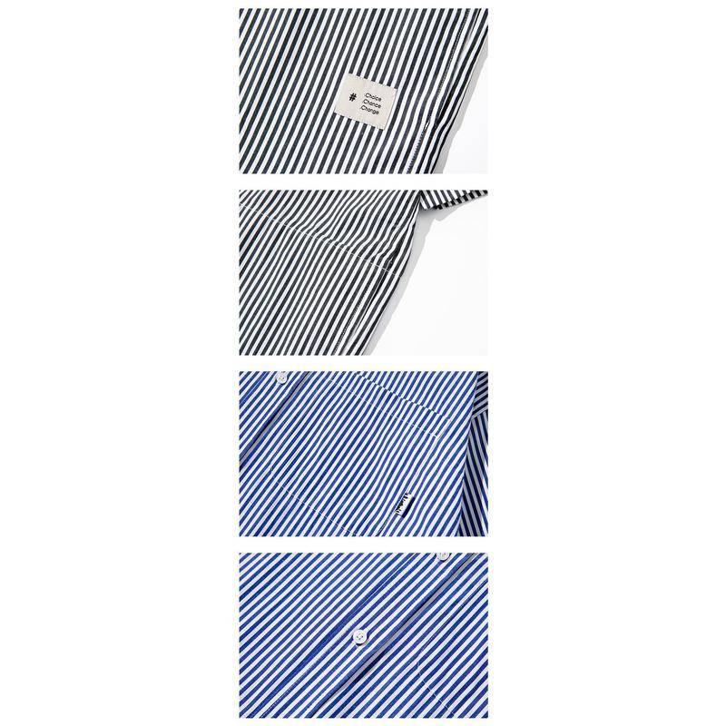 city boy 廓形 男生日系襯衫 古著 假兩件式 日系寬鬆 落肩 復古 簡單穿-細節圖7