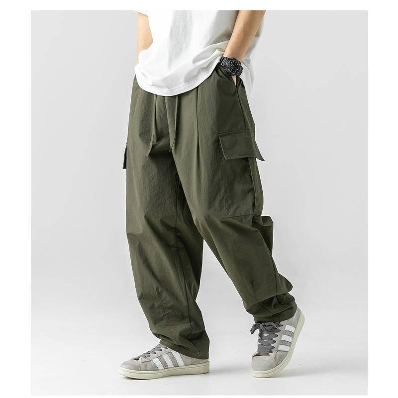 日系 City Boy 工裝長褲 Gorpcore 上寬下窄 大口袋 速乾機能 打摺褲  寬褲 休閒 男-細節圖8