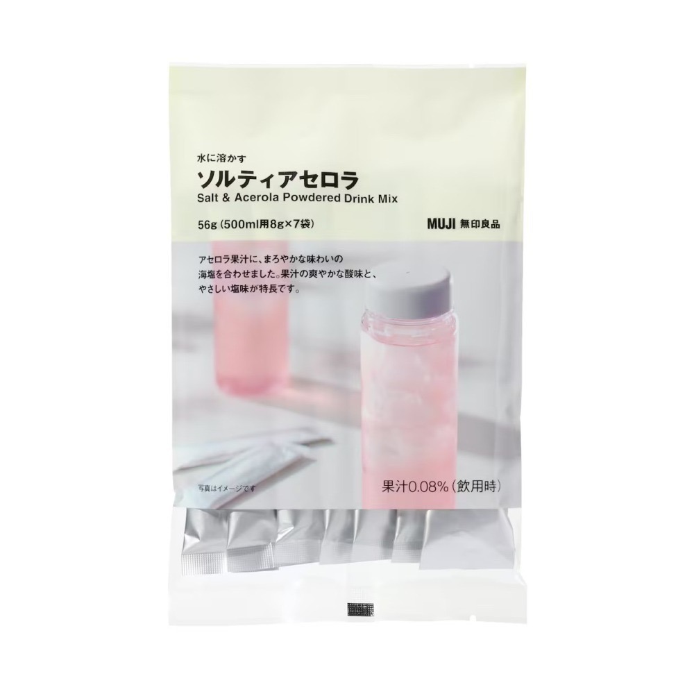 【JiBo吉寶日本代購】現貨 日本無印良品 MUJI 南高梅 櫻桃 夏季限定 沖泡飲 沖泡粉-細節圖3