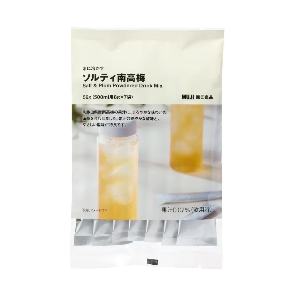 【JiBo吉寶日本代購】現貨 日本無印良品 MUJI 南高梅 櫻桃 夏季限定 沖泡飲 沖泡粉-規格圖4