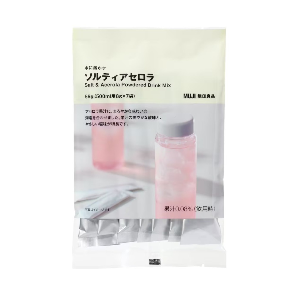 【JiBo吉寶日本代購】現貨 日本無印良品 MUJI 南高梅 櫻桃 夏季限定 沖泡飲 沖泡粉-規格圖4