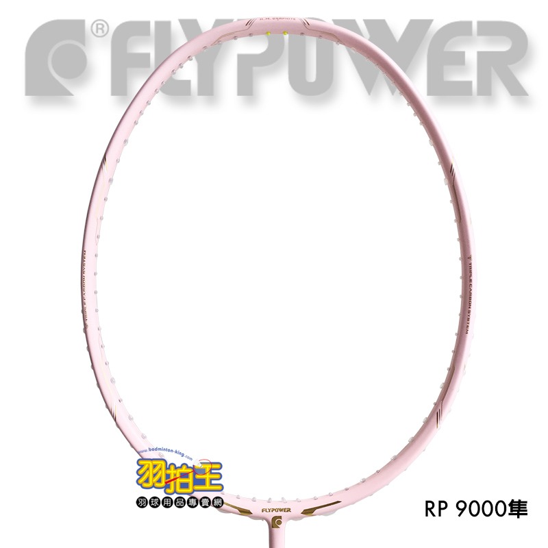 【羽拍王】FLYPOWER RAINBOW POWER 9000 隼 羽球拍 NEW-細節圖2