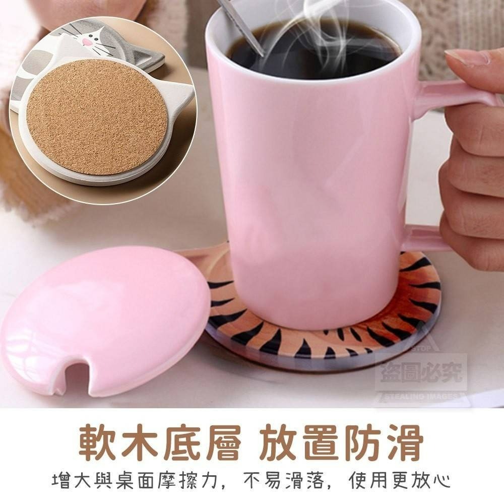 隔熱防滑吸水杯墊 1組3入贈收納架-細節圖3
