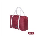 酒紅／便攜式 防水旅行袋 旅行袋