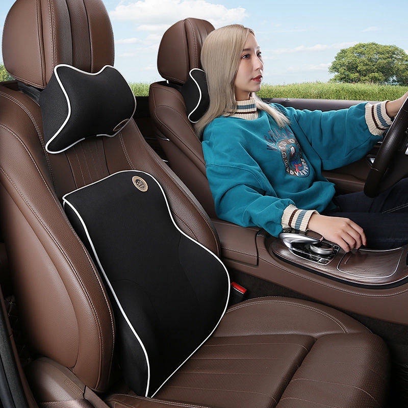 ‼️買1送1‼️靠墊組❣️開車🚗再也不累了🚘開車必備汽車腰靠 頸枕 腰墊  頭枕 汽車用品-細節圖2