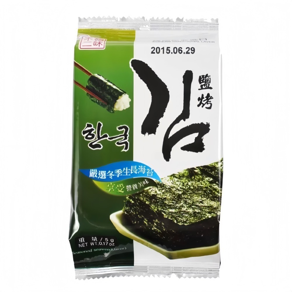 新效期 椒鹽海苔/酥爆海苔 唐辛子 大蒜 梅子 原味日式 片烤海苔巧益加厚-規格圖3