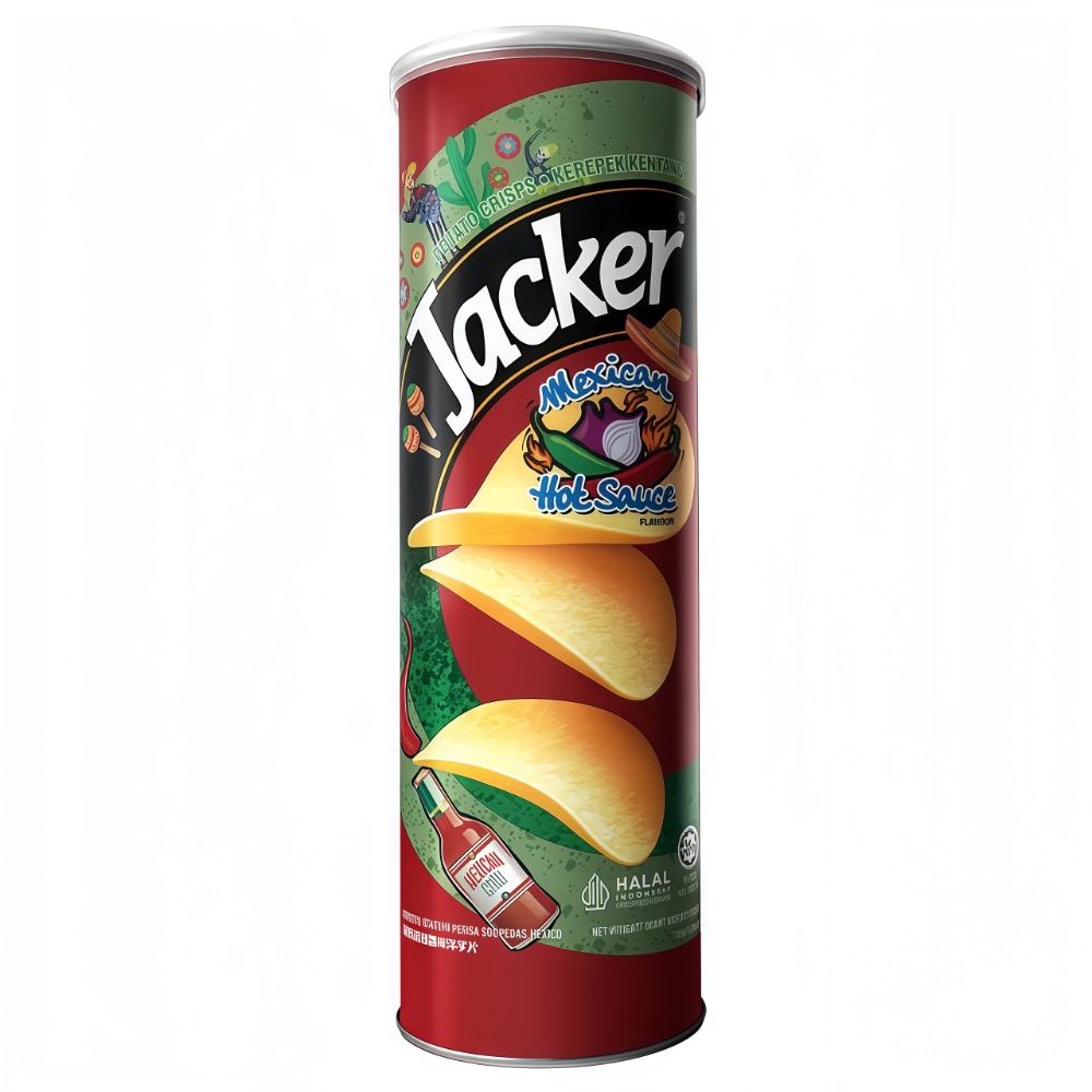 傑可洋芋片 原味 起司 香辣 炭烤 麻辣火鍋 墨西哥辣醬 酸奶洋蔥 110g-規格圖1