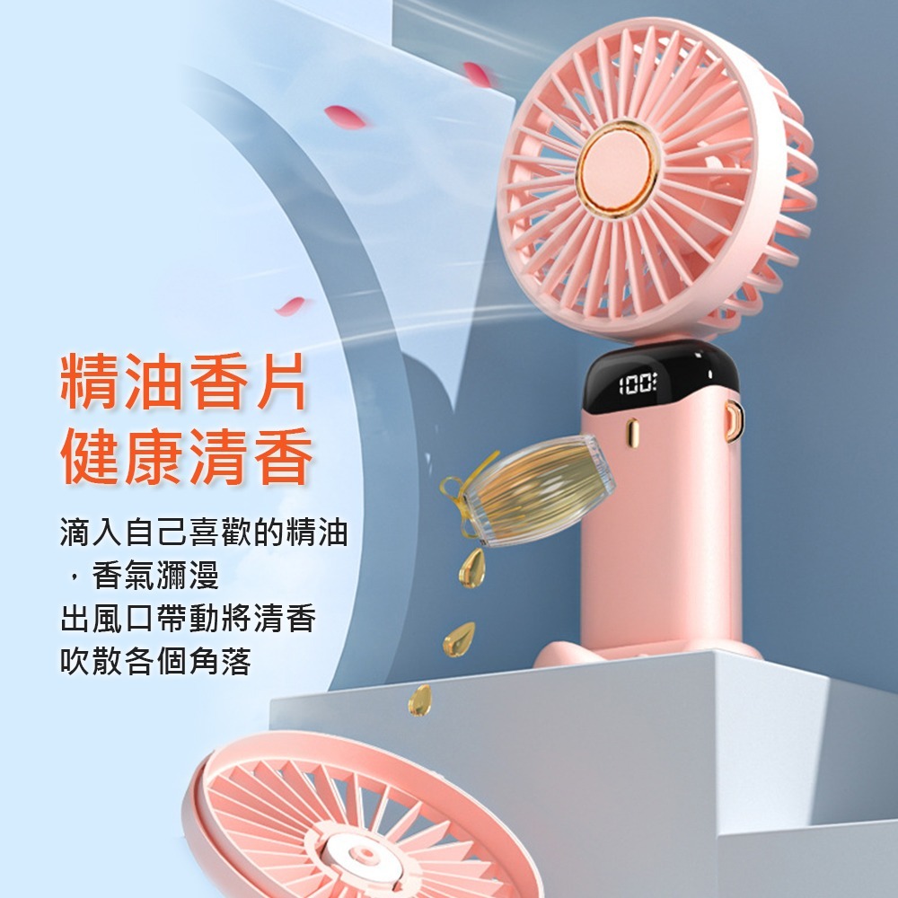【隨身風扇】USB手持風扇 迷你便攜摺疊小風扇 靜音風扇 桌上型電風扇-細節圖6