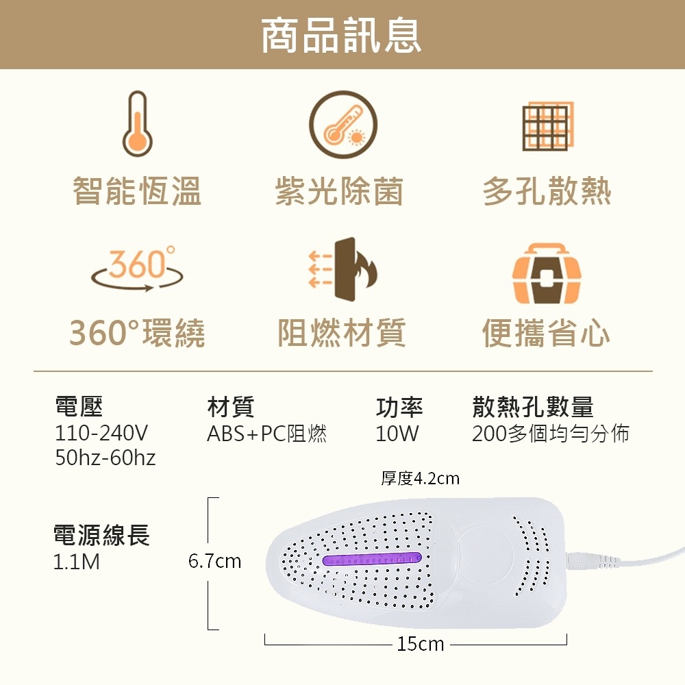 【烘鞋器】速烘鞋器 乾鞋器 暖鞋器 除臭殺菌 恆溫發熱-細節圖2