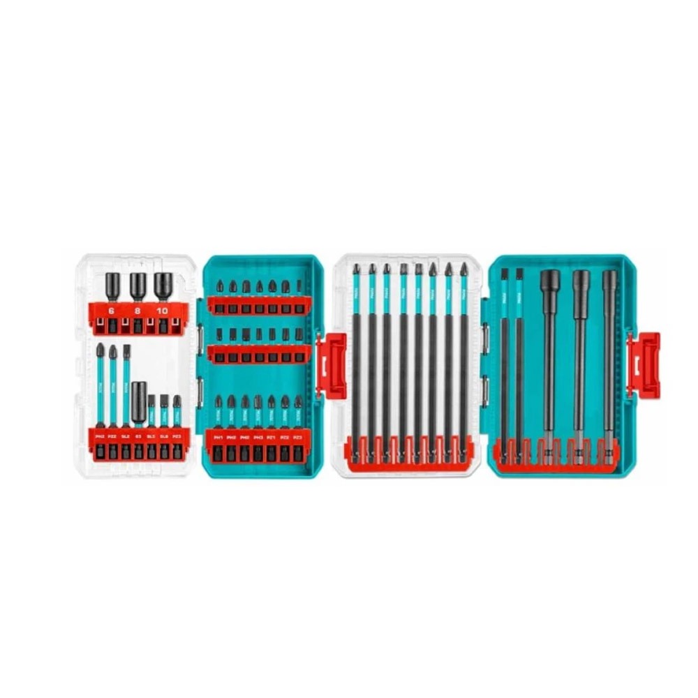 【TOTAL】44件套 螺絲起子頭組 TACSDL24408 電動起子頭 十字起子頭 S2材質-細節圖3