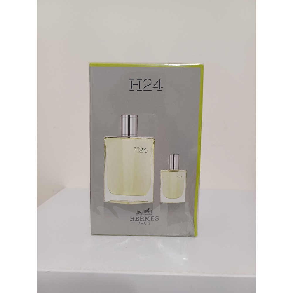 HERMES 愛馬仕H24香氛禮盒 (淡香水 100ml+12.5ml)-盒損-細節圖4