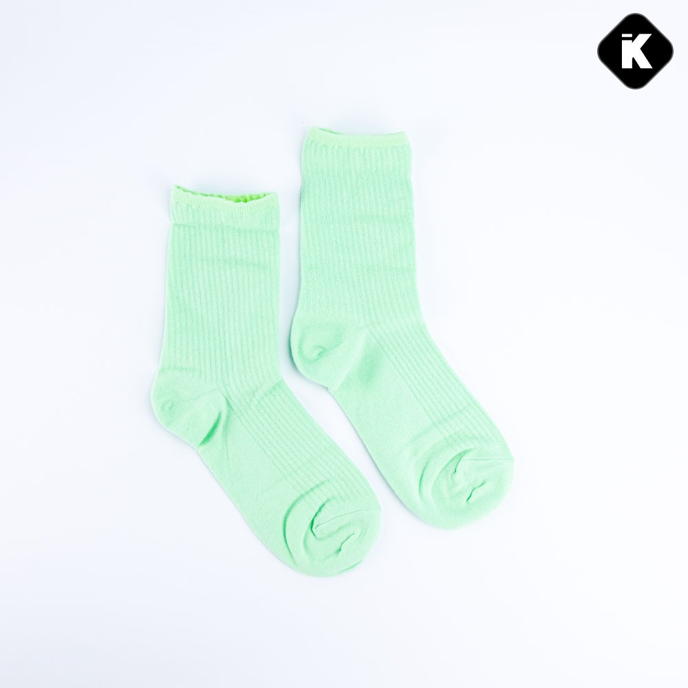 韓國襪子 螢光色中筒襪-細節圖5