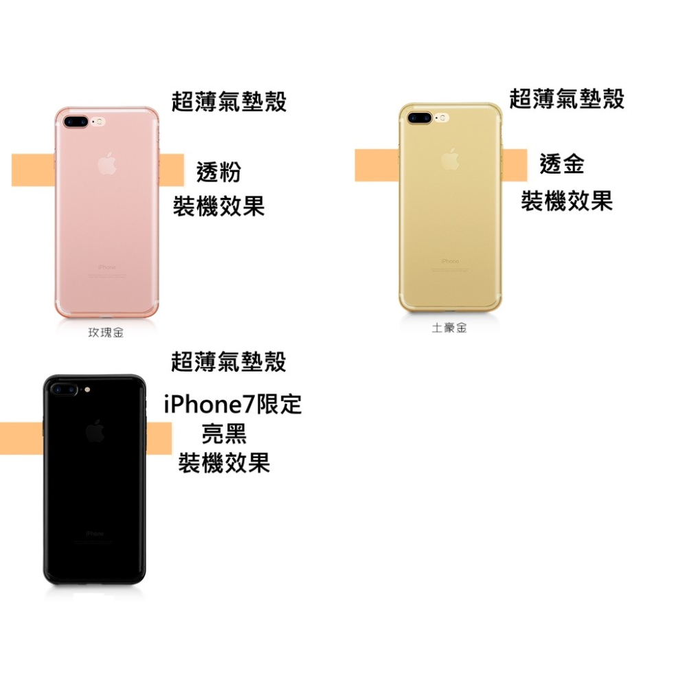 超薄款空壓殼 iPhone8 iPhone7 iPhone6 手機殼 Plus i6 i7 i8-細節圖7
