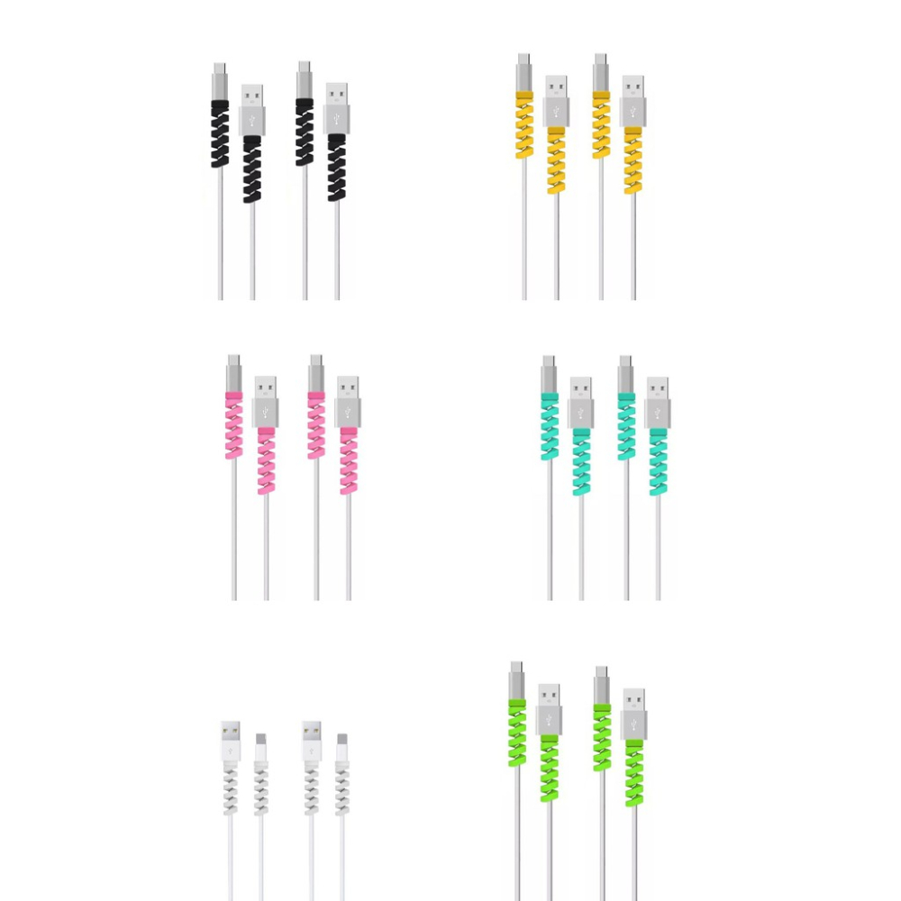 螺旋紋 數據線保護套 充電線保護套 i線套 適用iphone 12 11 8 7 6s-細節圖2