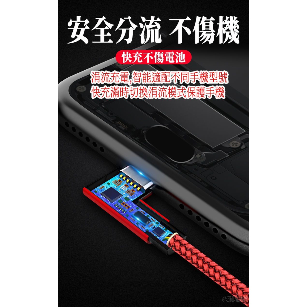 彎頭6A充電線TYPE-C支援快充66W閃電快充適用蘋果 三星快充線傳輸線 紅米小米 OPPO VIVO Realme-細節圖6