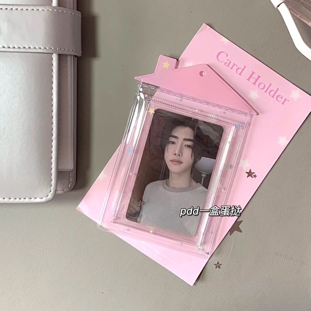 特價ins韓系透明可愛房子卡套-細節圖2