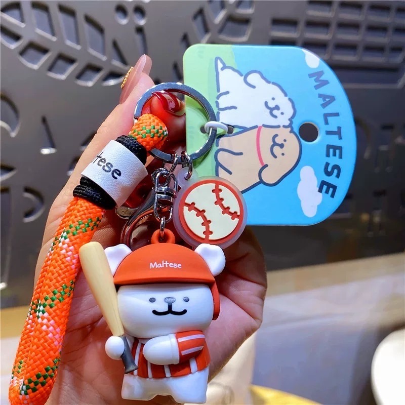 棒球線條小狗吊飾⚾️🇹🇼-細節圖3