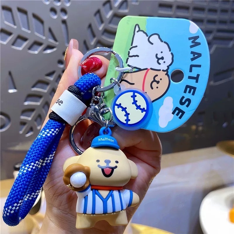 棒球線條小狗吊飾⚾️🇹🇼-細節圖4