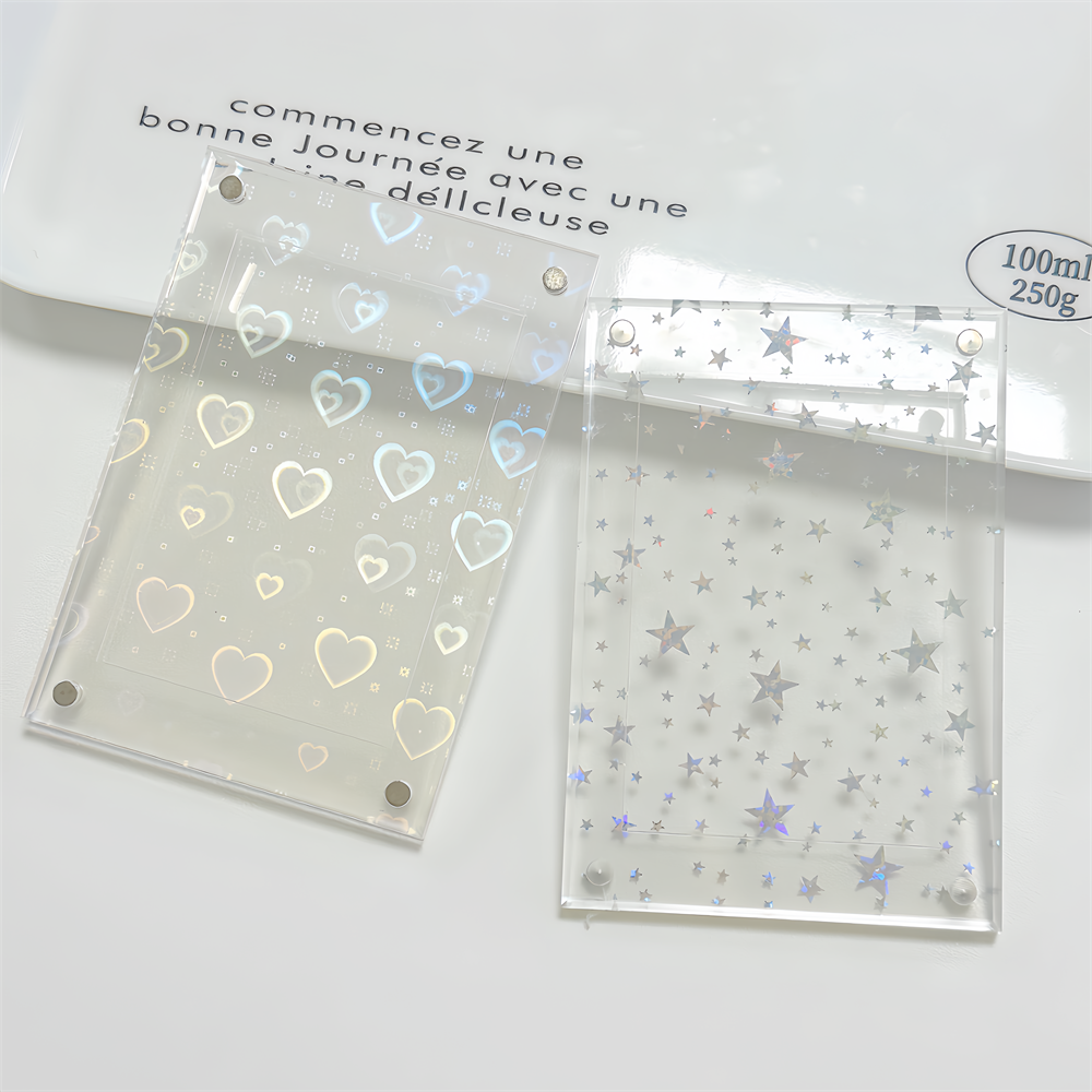 #售#預購 鐳射星星、愛心卡磚（星星愛心位子隨機）-細節圖2