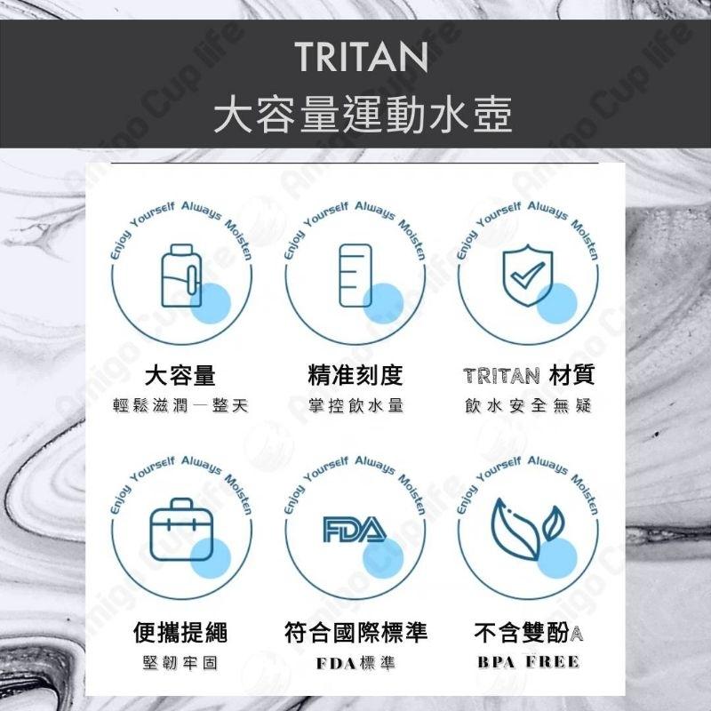 [台灣現貨免運] 安全材質 Tritan 彈蓋式噸噸桶 健身水杯 重訓杯 海量水壺 安全運動水杯 大容量吸管杯 噸噸桶-細節圖5