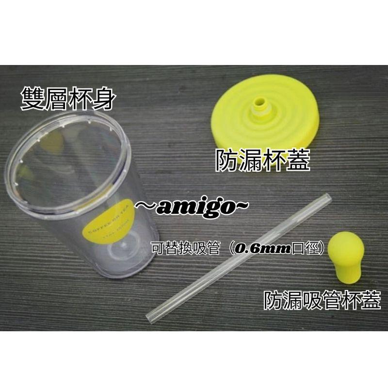 [現貨秒發]食品級防漏 雙層杯 大容量吸管杯 520ml 隨手杯 吸管杯  外帶杯 大外出吸管水杯 運動水杯 大容量水杯-細節圖6