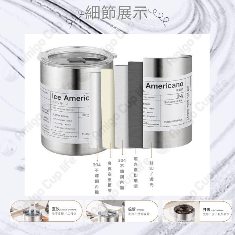 《台灣現貨》304外帶咖啡杯 咖啡保溫杯 辦公室咖啡杯 保溫咖啡杯 工業風杯  咖啡馬克杯  復古咖啡杯 便攜咖啡杯-細節圖2