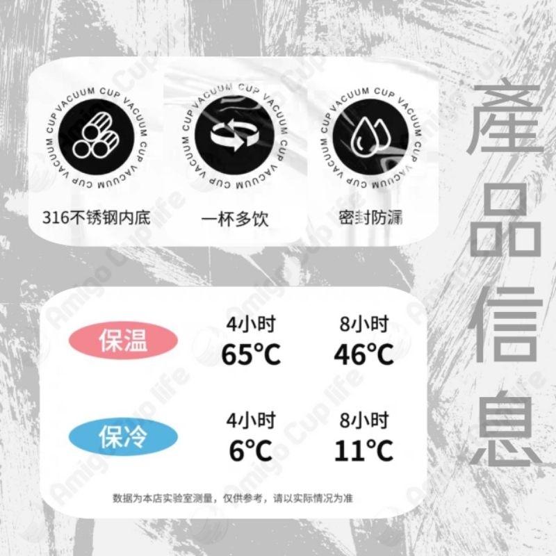 《台灣現貨》316布拉拉 雙飲保溫杯 卡通雙飲保溫杯 兒童保溫杯 雙飲保溫杯 提手保溫杯 卡通保溫杯 便攜保溫杯-細節圖4