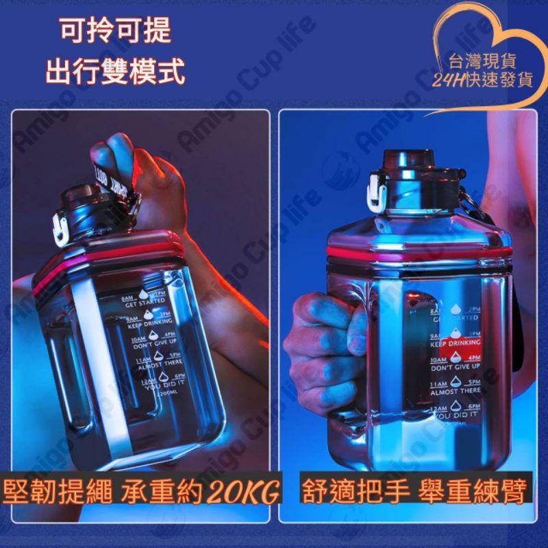 [台灣現貨] 網紅同款 方型 健身水杯 健身水杯 大容量吸管杯 重訓杯 海量水壺 運動水杯 大容量水壺 噸噸水壺 噸噸杯-細節圖3