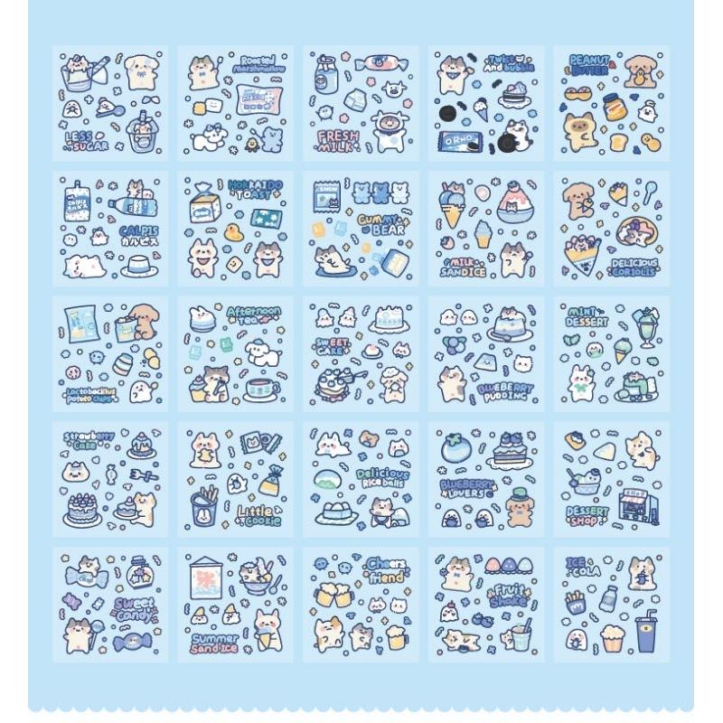 【台灣現貨】ins 嘟嘟熊兔貼紙 手帳貼紙 水杯貼紙 防水貼紙 筆記本貼紙 手機貼紙 文具貼紙 韓風貼紙 韓版手帳風貼紙-細節圖6