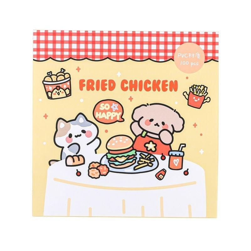 【台灣現貨】ins 嘟嘟熊兔貼紙 手帳貼紙 水杯貼紙 防水貼紙 筆記本貼紙 手機貼紙 文具貼紙 韓風貼紙 韓版手帳風貼紙-細節圖9