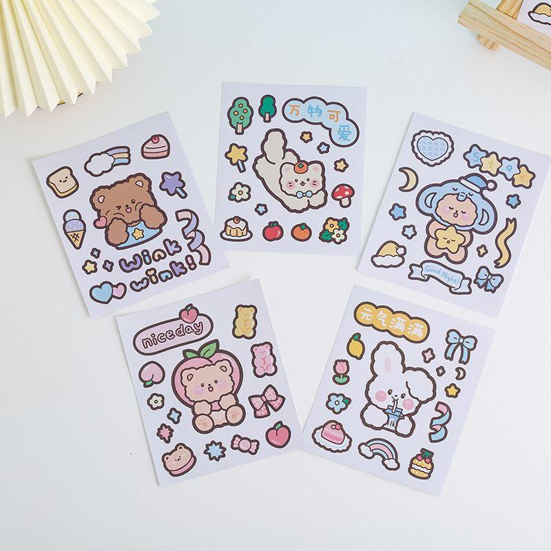 【台灣秒發】手帳風可愛貼紙 可愛風貼紙 防水貼紙 水杯貼紙 ins風貼紙 手機貼紙 筆記本貼紙  手帳貼紙 手帳防水貼紙-細節圖4
