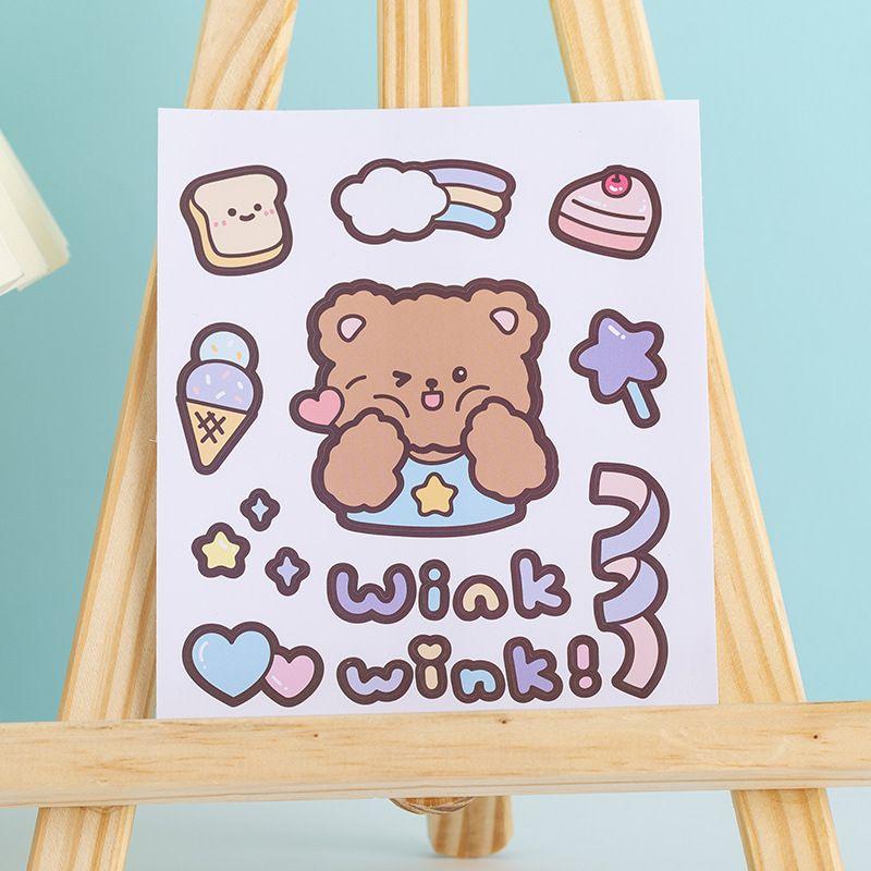 【台灣秒發】手帳風可愛貼紙 可愛風貼紙 防水貼紙 水杯貼紙 ins風貼紙 手機貼紙 筆記本貼紙  手帳貼紙 手帳防水貼紙-細節圖5