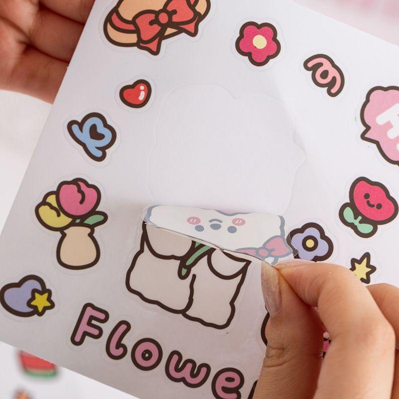 【台灣秒發】手帳風可愛貼紙 可愛風貼紙 防水貼紙 水杯貼紙 ins風貼紙 手機貼紙 筆記本貼紙  手帳貼紙 手帳防水貼紙-細節圖8