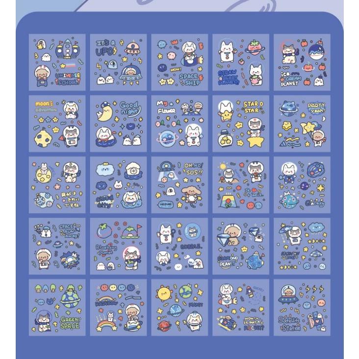 【台灣現貨】ins 萌萌兔貼紙 手帳貼紙 水杯貼紙 防水貼紙 筆記本貼紙 手機貼紙 ins貼紙 韓風貼紙 韓版手帳風貼紙-細節圖5