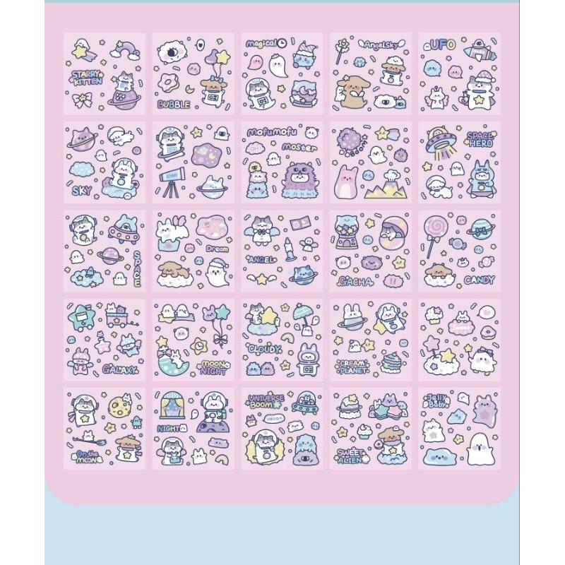 【台灣現貨】ins 萌萌小怪獸貼紙 手帳貼紙 水杯貼紙 防水貼紙 筆記本貼紙 手機貼紙 貼紙 韓風貼紙 韓版手帳風貼紙-細節圖6