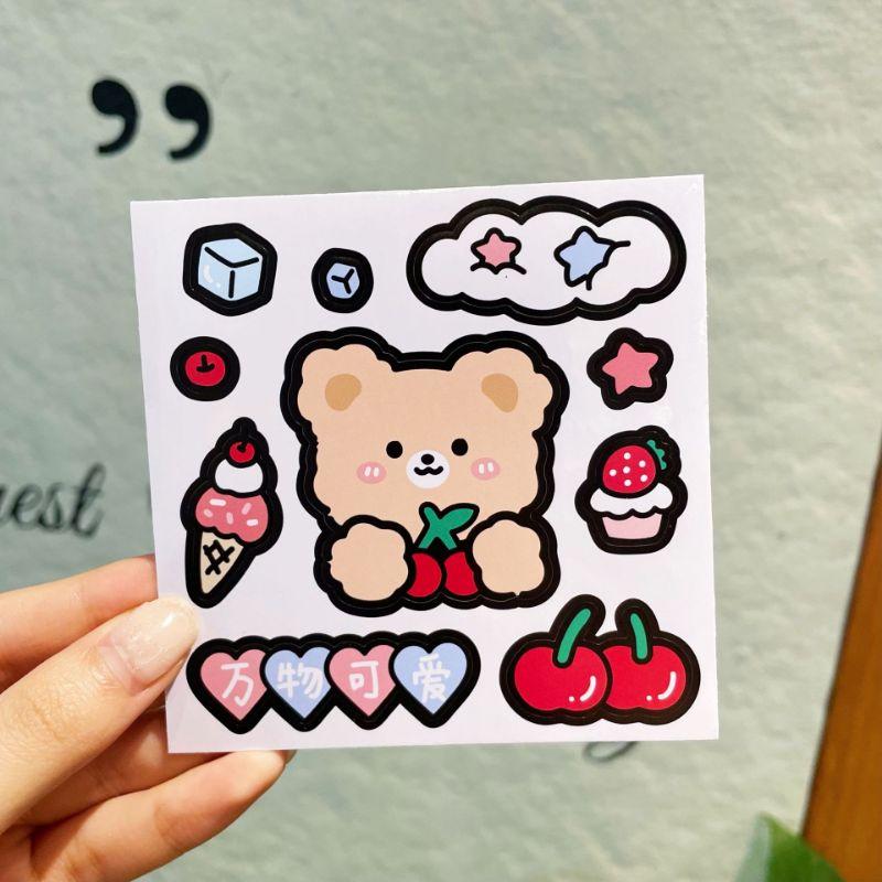 【台灣秒發】手帳風貼紙 可愛風貼紙 防水貼紙 水杯貼紙 ins風貼紙 手機貼紙 筆記本貼紙  手帳貼紙 手帳防水貼紙-細節圖5