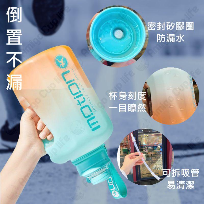 [台灣秒發] 防漏吸管杯 重訓水壺 健身大水壺 大容量吸管杯 2200ml 大容量水壺 吸管水壺 健身水壺 網紅重訓杯-細節圖4