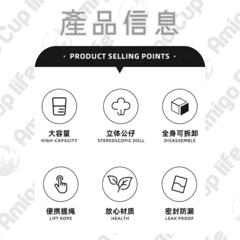 [台灣秒發] 可收納防漏吸管杯 摺疊吸管杯 950ml 隨手杯 外帶隨行杯 運動水杯  大容量吸管杯  吸管水壺 大水壺-細節圖5